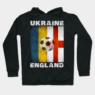 England Ukraine Retro Soccer Jersey Flag Ukrainian Football T-Shirt Hoodie